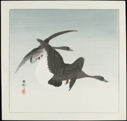Geese in Flight, pre-1912